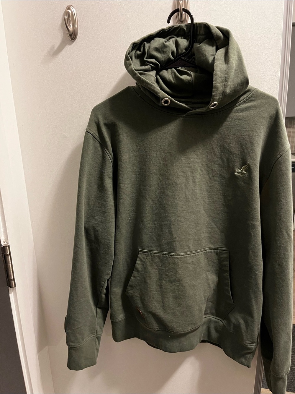 Kangol Olive Green Hoodie with Kangaroo Logo
